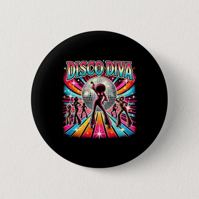 Disco Boll Disco Diva Queen Knapp (Framsida)