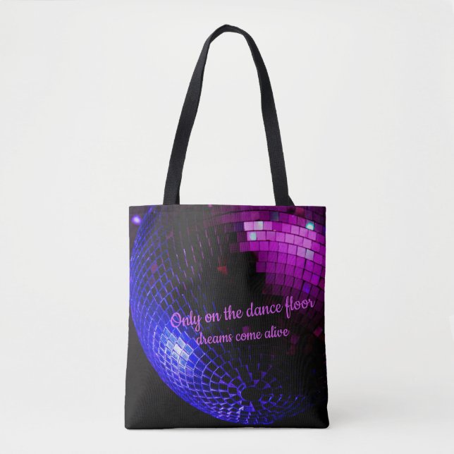 Disco Boll Dreams Tote Bag Tygkasse (Framsida)