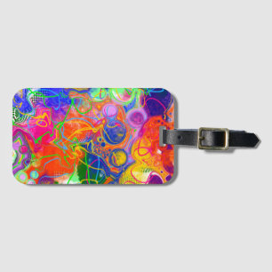 Disco Boll Electrical Fluid Art Bagagebricka