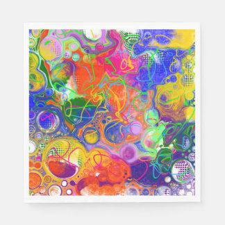 Disco Boll Electrical Fluid Art Pappersservett