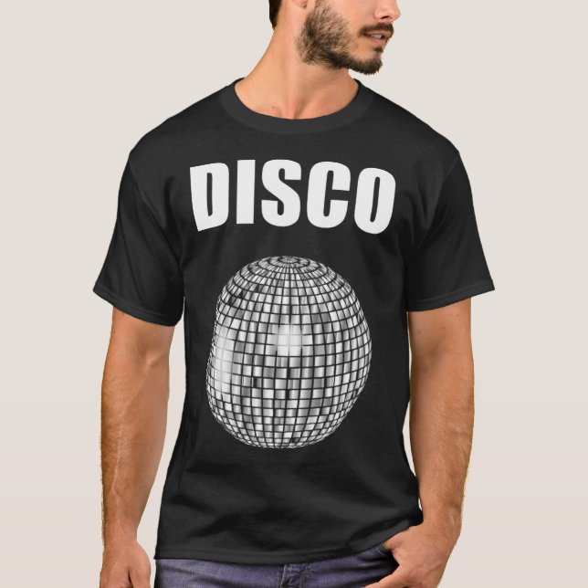 Disco Boll för Funky Soul Music Älskare T Shirt (Framsida)