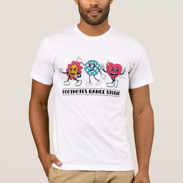 Disco boll-fotnotsskjorta t shirt (Framsida)