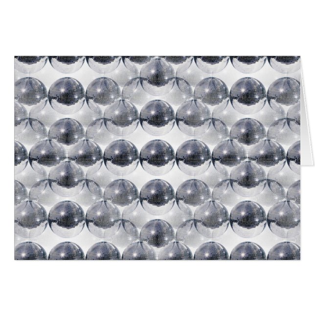 disco boll hälsningskort (Framsidan Horizontal)