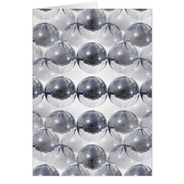 disco boll hälsningskort (Framsidan)