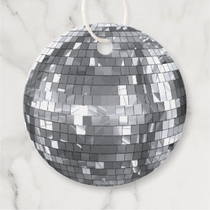 Disco Boll jul Merry Vibes Gåvor Etiketter