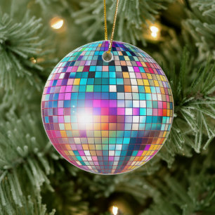 Disco Boll Julgransprydnad Keramik