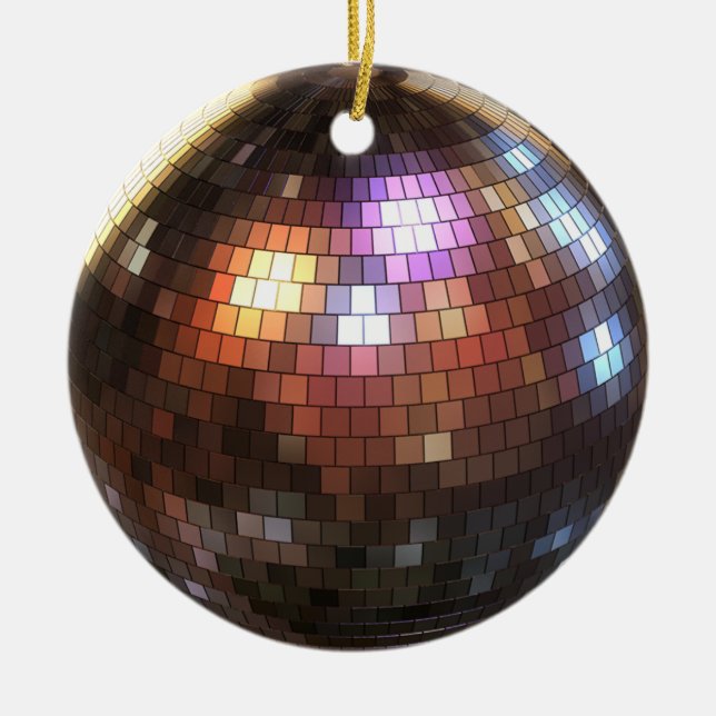 Disco Boll Julgransprydnad Keramik (Framsidan)