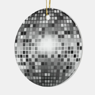 DISCO BOLL JULGRANSPRYDNAD KERAMIK