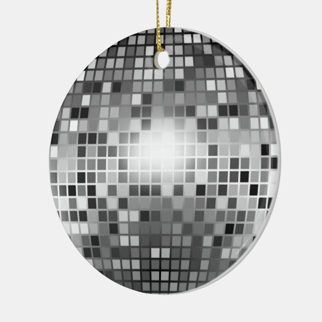 DISCO BOLL JULGRANSPRYDNAD KERAMIK (Vänster)