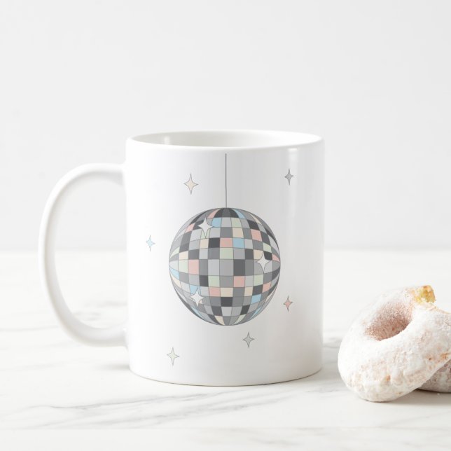 Disco Boll Kaffemugg (Med munk)