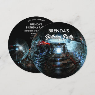 Disco boll Ligts Party Inbjudningar