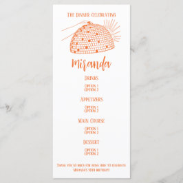 Disco Boll Midmeny-Orange Meny