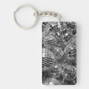 Disco Boll Ornaments Glam Black and White Photo