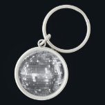 Disco Boll Party Bachelorette Birthday Roligt Rund Silverfärgad Nyckelring<br><div class="desc">Disco Boll Party Bachelorette Birthday Roligt</div>