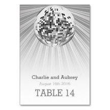 Disco Boll Party Bord-kort
