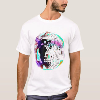 Disco Boll Retro Neon 70- 80-Tal T-Shirt