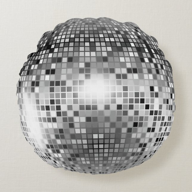 Disco Boll Rund Kudde (Framsidan)