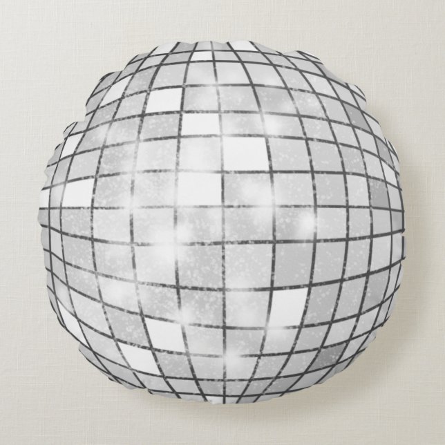 Disco Boll Rund Kudde (Framsidan)