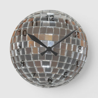 Disco Boll - Rund vägglås Rund Klocka