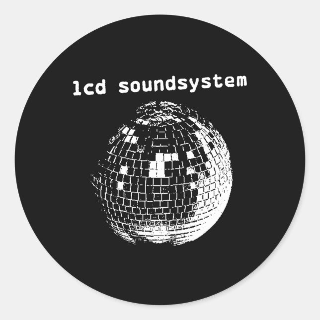 Disco Boll Runt Klistermärke (Framsida)