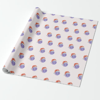 Disco Boll Santa Hat jul Gift Wrapping Papper Presentpapper