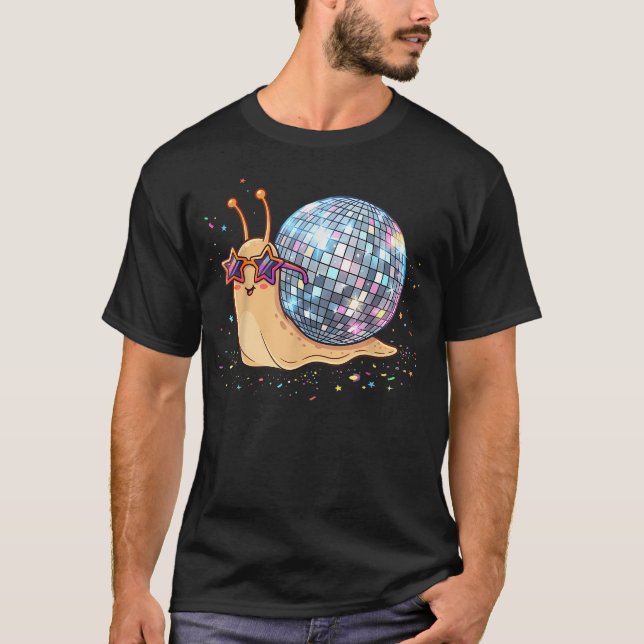 Disco Boll Snigel T Shirt (Framsida)