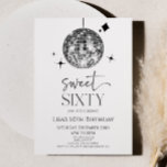 Disco Boll Sweet 60:e Födelsedagsfesten Inbjudningar<br><div class="desc">Det här är en Silver Disco Boll Sweet sextio Födelsedagsfest inbjudan!</div>