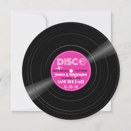 DISCO Boll Vinyl Record - Groovy Lila Spara Datumet