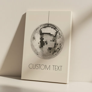 Disco Boll Wall Art Personlig Canvas