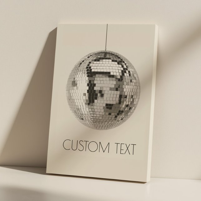 Disco Boll Wall Art Personlig Canvas (disco ball canvas print)