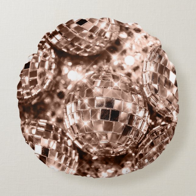 Disco Bollar Glam 17 Rund Kudde (Framsidan)
