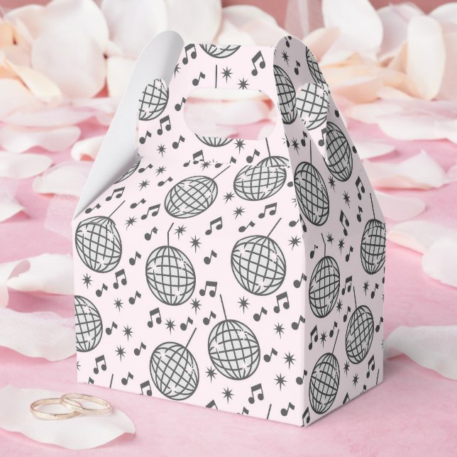 Disco Bollar och Musik noter Presentaskar (Bröllop)