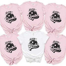 Disco Bride Babe Custom Name Bachelorette T Shirt