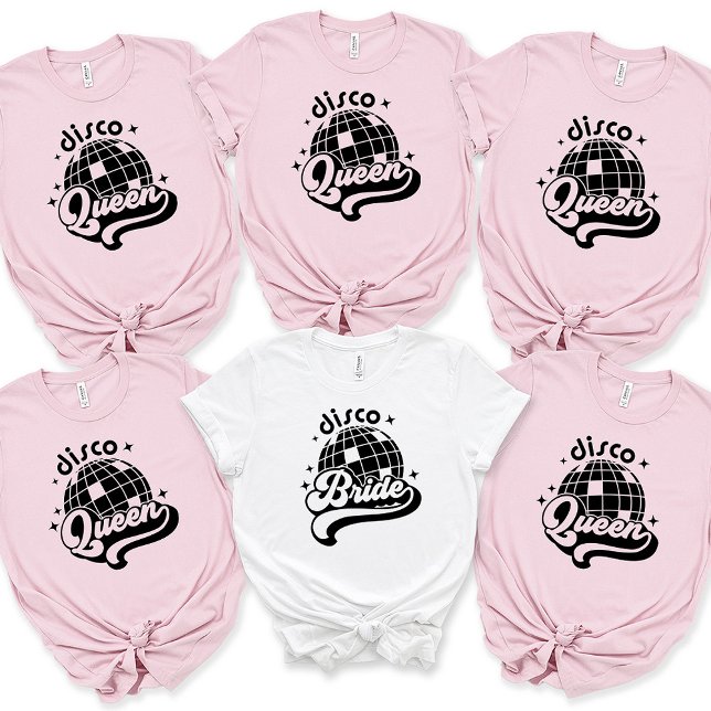Disco Bride Babe Custom Name Bachelorette T Shirt (Skapare uppladdad)
