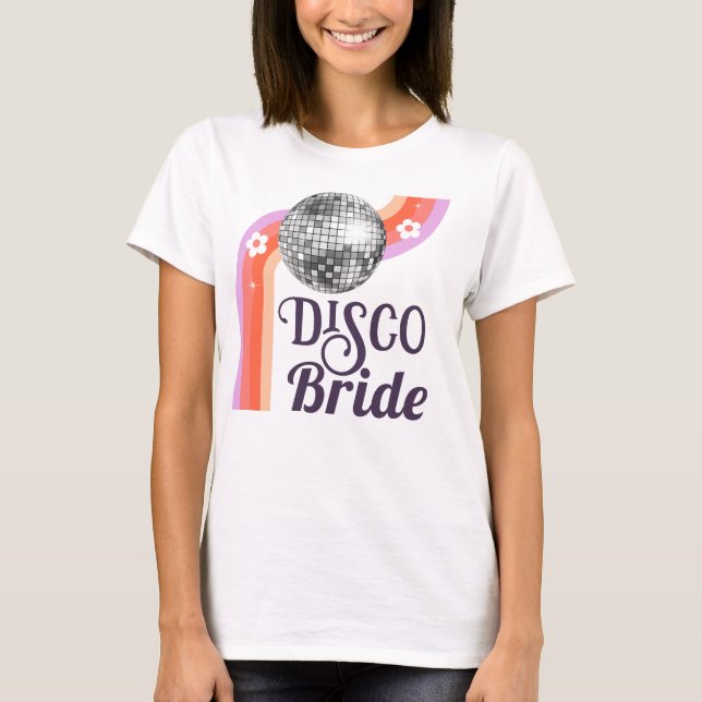 Disco Brud Syster Avskedsvecka T Shirt (Framsida)