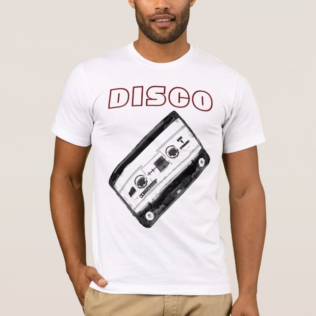 Disco Cassette 70's Music Entertainment Retro T Shirt (Framsida)