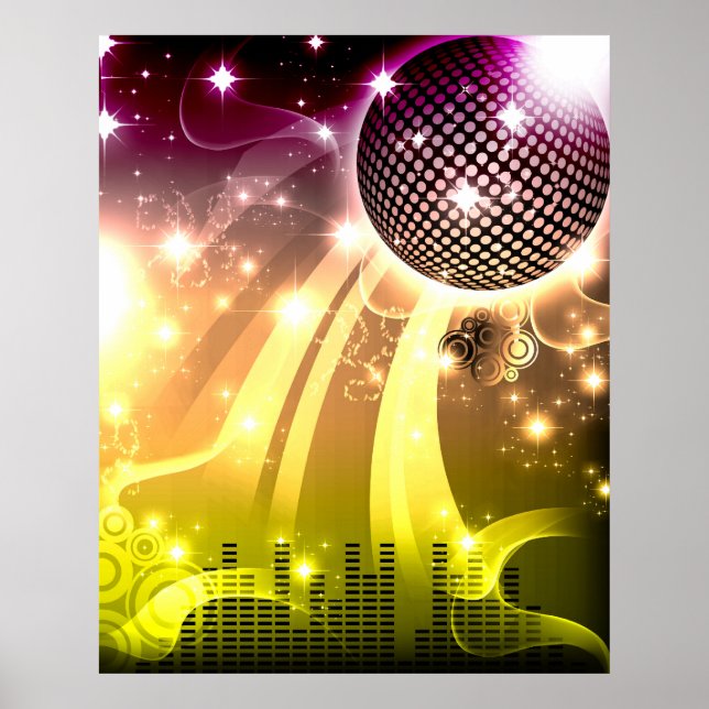 disco cityscape poster (Framsidan)
