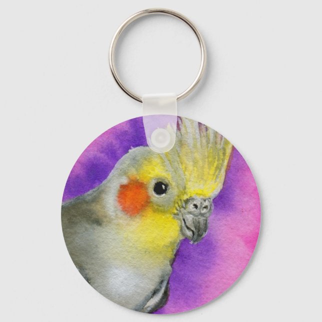 Disco Cockatiel Nyckelring (Framsida)