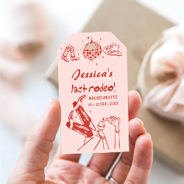 Disco Cowgirl Bachelorette Party Presentetikett