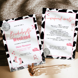 Disco Cowgirl Bachelorette Party | Space Cowgirl I Inbjudningar