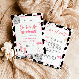 Disco Cowgirl Bachelorette Party | Space Cowgirl I Inbjudningar