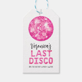 Disco Cowgirl Bachelorette Tack Gift Märkres Presentetikett