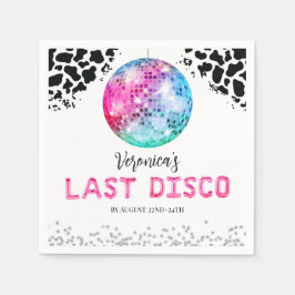 Disco Cowgirl Bachelorette Tack Pappersservett