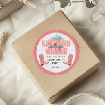 Disco Cowgirl Lets Go Girls Bachelorette Party Runt Klistermärke<br><div class="desc">Låt oss Go Girls Bachelorette Disco Cowgirl Bots Sticker som du enkelt kan anpassa för helgen av roligt med flickorna före vow. Perfekt för andra speciella händelser och födelsedagar</div>