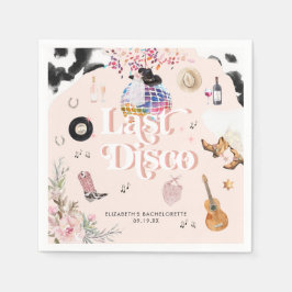 Disco Cowgirl Nashville Rosa Rodeo | Sängvätning Pappersservett