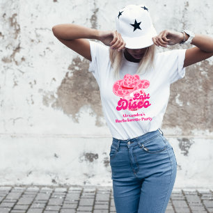 Disco Cowgirl Rosa Rodeo Bachelorette Party T Shirt