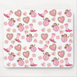 Disco Cowgirl Valentine Mouse Pad Musmatta