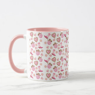 Disco Cowgirl Valentine Two-Tone Mug Mugg