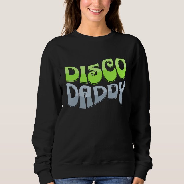 Disco Daddy Cool Groovy Funky Retro 70s Party  Dad T Shirt (Framsida)