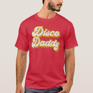 Disco Daddy Matchande 60-70-tals festkostym Pappa T Shirt